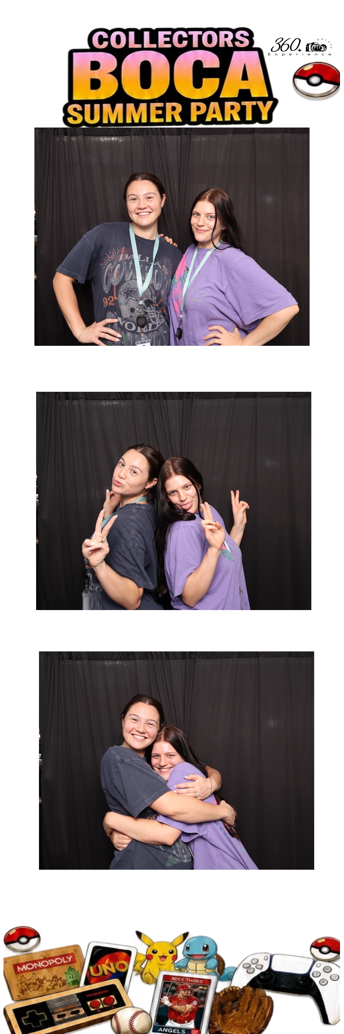 Guests at the Luxe Photo Booth summer party