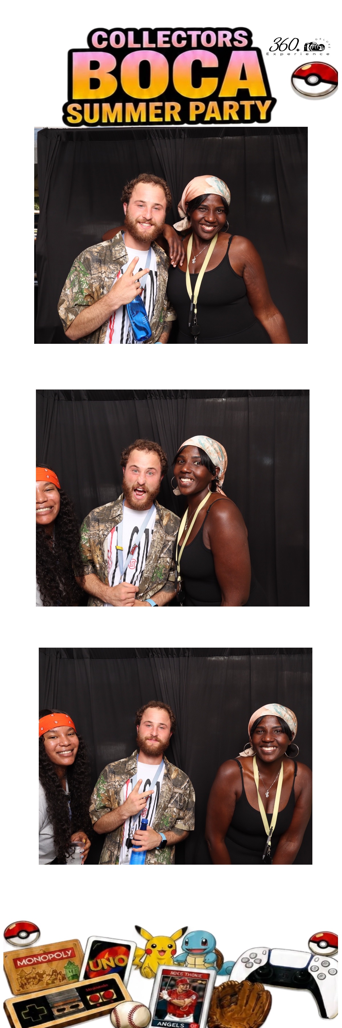 Summer party Luxe Photo Booth portrait